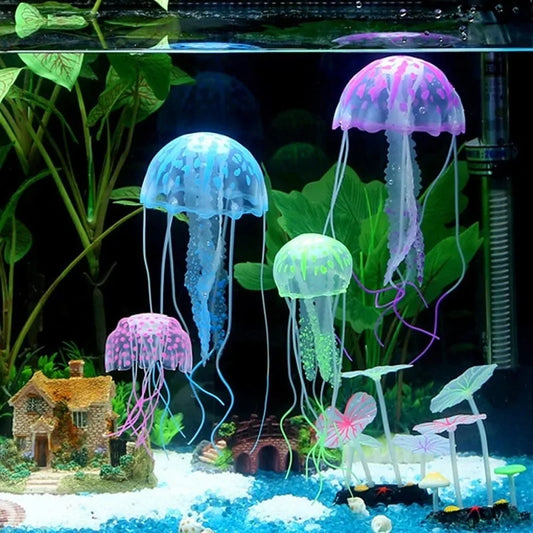 Artificial Swim Glowing Effect Jellyfish Aquarium Decoration